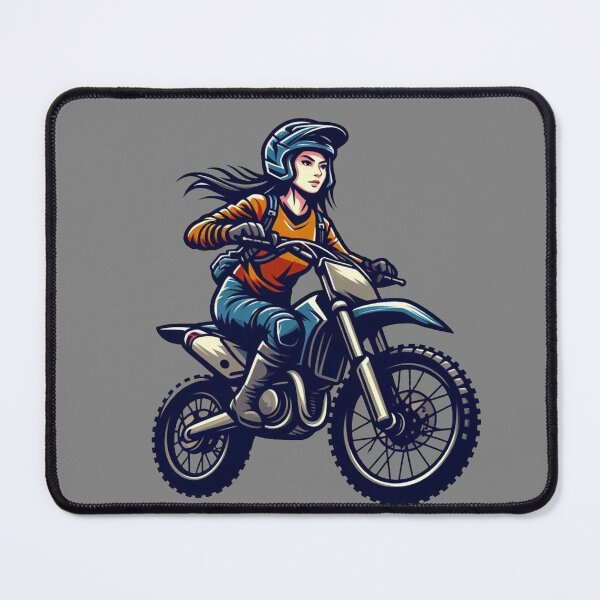 Item preview, MotoCross Lady, Woman on motorcycle, Girl on Dirt Bike designed and sold by Cr320.
