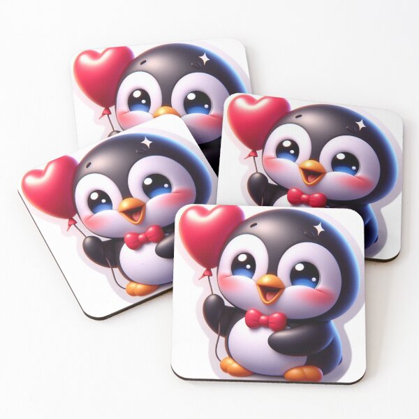 Item preview, Penguin with red heart  designed and sold by fashion-bytes.
