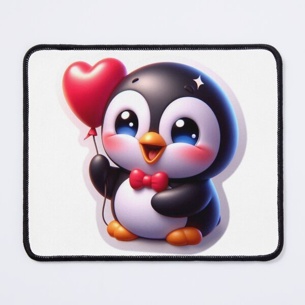 Item preview, Penguin with red heart  designed and sold by fashion-bytes.