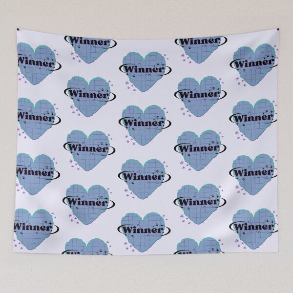 Item preview, Winner K-Pop Blue Heart Scrapbook Design designed and sold by AJUNICE STUDIO.