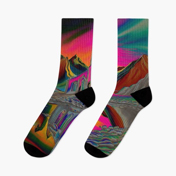 Item preview, Church in psychedelic landscape 3 designed and sold by George Hutton Hunter.