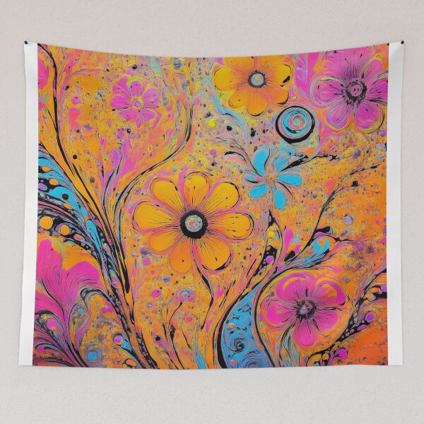 Item preview, bright flowers boho style designed and sold by Pr7em.