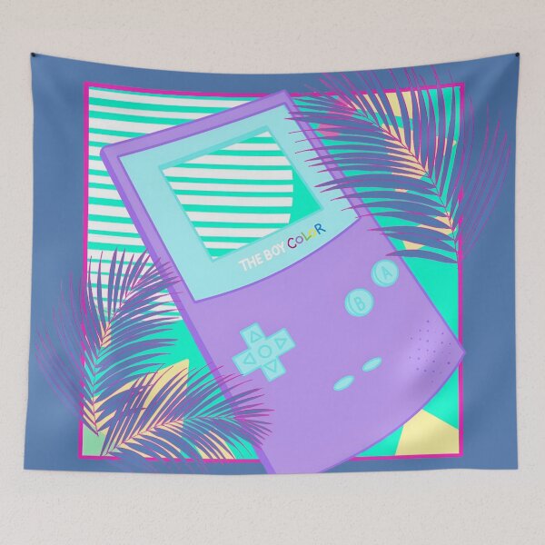 Item preview, Vaporwave Retro Handheld Video Game designed and sold by aimskiis.