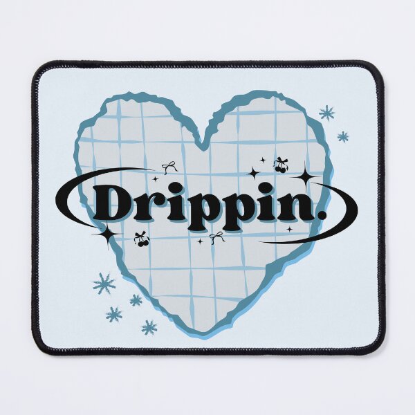 Item preview, Drippin K-Pop Heart Scrapbook Design in Blue designed and sold by AJUNICE STUDIO.