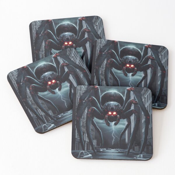 Item preview, A giant spider in the city. designed and sold by MyHappyArtShop.