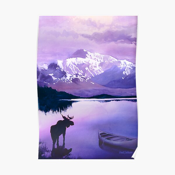 "Purple Majesty" Watercolor Poster