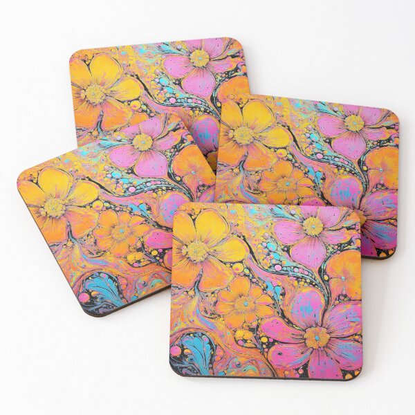 Item preview, bright flowers in boho style designed and sold by PR7M.