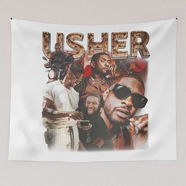 Item preview, Usher 90s Rap Music Inspired Graphic Shirt designed and sold by Capisedo.