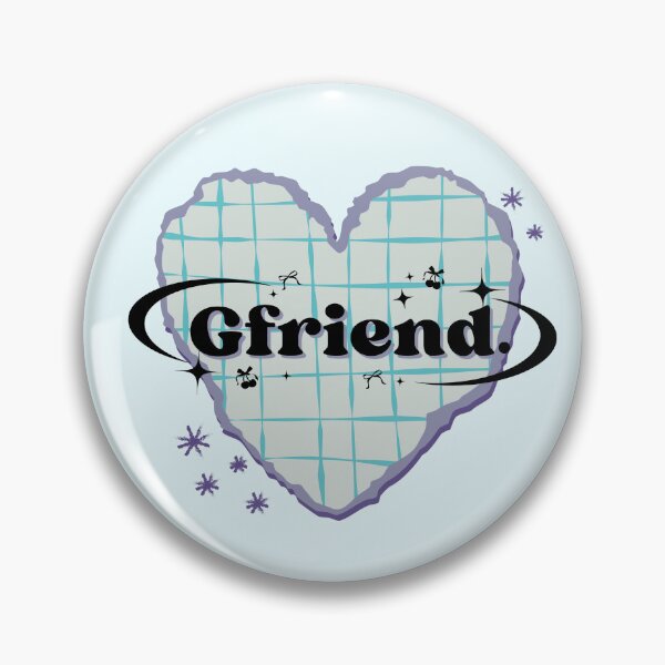 Item preview, GFRIEN K-Pop Blue Pastel Heart Scrapbook Design designed and sold by AJUNICE STUDIO.