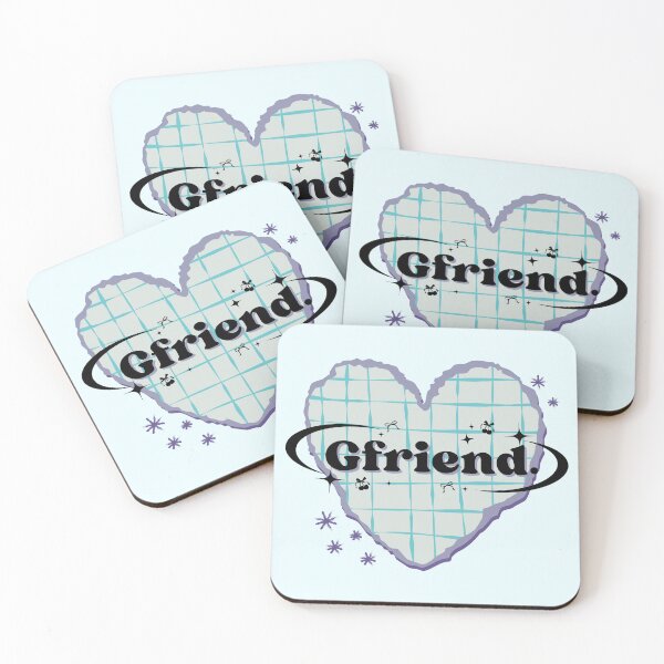 Item preview, GFRIEN K-Pop Blue Pastel Heart Scrapbook Design designed and sold by AJUNICE STUDIO.