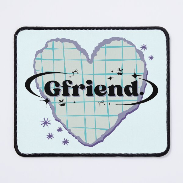Item preview, GFRIEN K-Pop Blue Pastel Heart Scrapbook Design designed and sold by AJUNICE STUDIO.