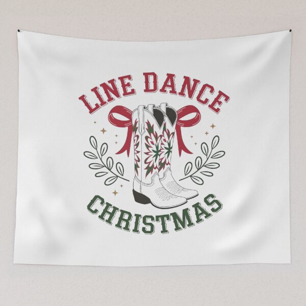 Item preview, Merry christmas linedance Cowboy boots Dance floor designed and sold by BHMARTS.