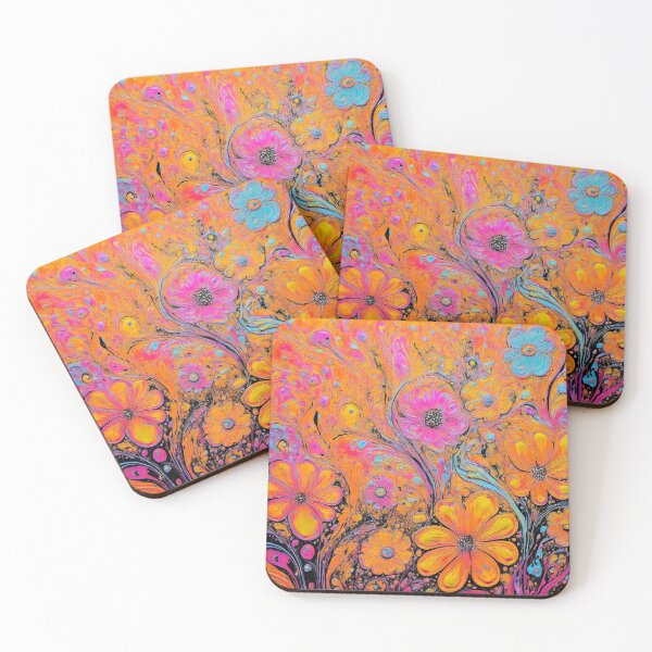 Item preview, bright flowers in boho style designed and sold by PR7M.