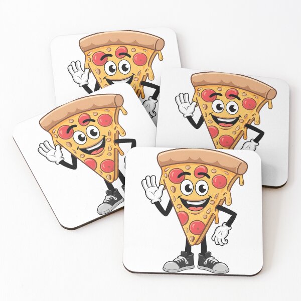 Item preview, Cheerful Pepperoni Pizza Slice Character designed and sold by Antoni Bouless.