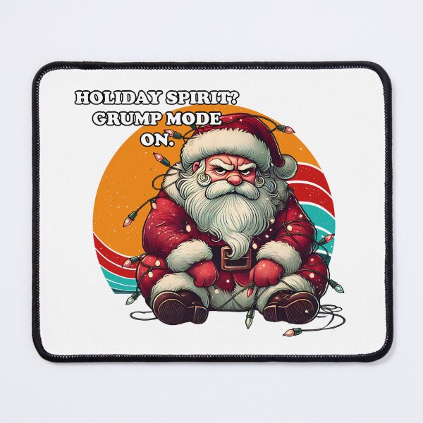Item preview, Funny Vintage Grumpy Santa Claus designed and sold by KelvinBlaze.
