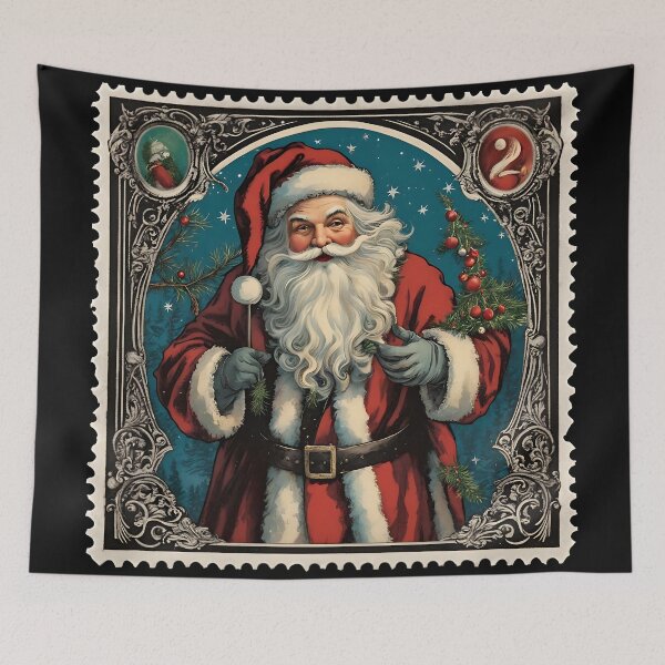 Item preview, Timeless Christmas Santa Claus Stamp designed and sold by Vintagestamps.
