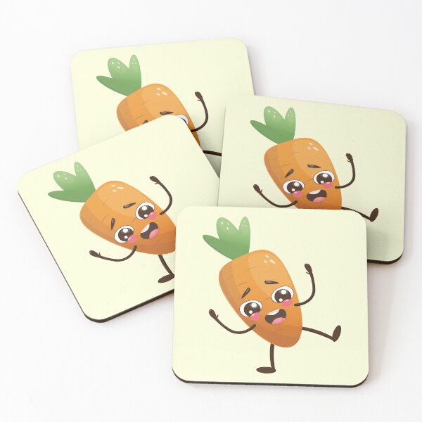 Item preview, Cartoon funny carrot character with legs and arms designed and sold by IrinaCuteLab.