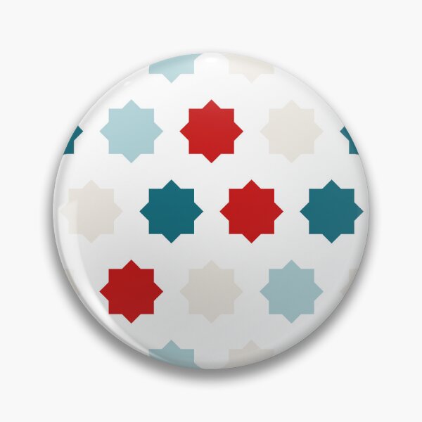 Item preview, Blue Red Moroccan Tile Pattern - Zelij designed and sold by ANZI-Shop.