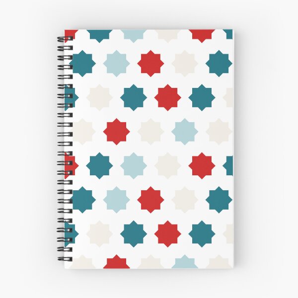 Item preview, Blue Red Moroccan Tile Pattern - Zelij designed and sold by ANZI-Shop.