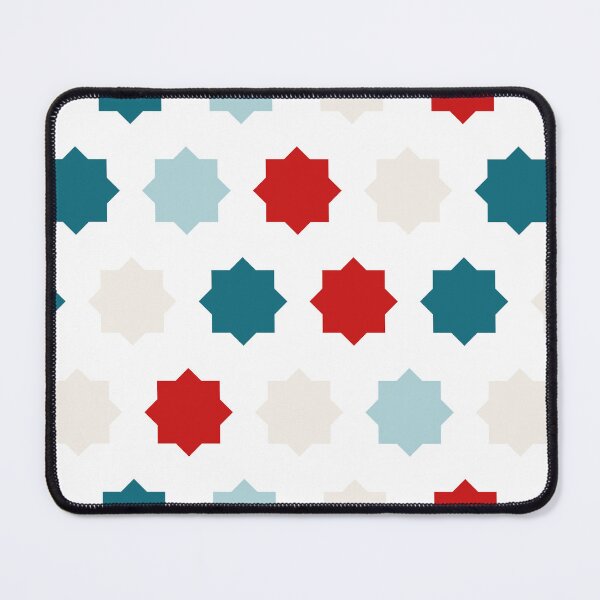 Item preview, Blue Red Moroccan Tile Pattern - Zelij designed and sold by ANZI-Shop.