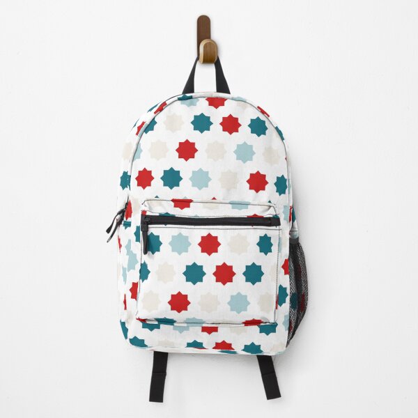 Item preview, Blue Red Moroccan Tile Pattern - Zelij designed and sold by ANZI-Shop.