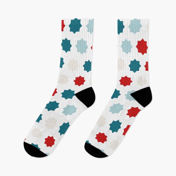 Item preview, Blue Red Moroccan Tile Pattern - Zelij designed and sold by ANZI-Shop.