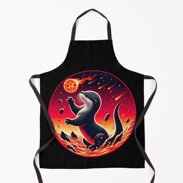 Item preview, Baby Otter Playing with Fireball, Ai Generated Art designed and sold by ACC .