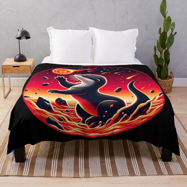 Item preview, Baby Otter Playing with Fireball, Ai Generated Art designed and sold by ACC .