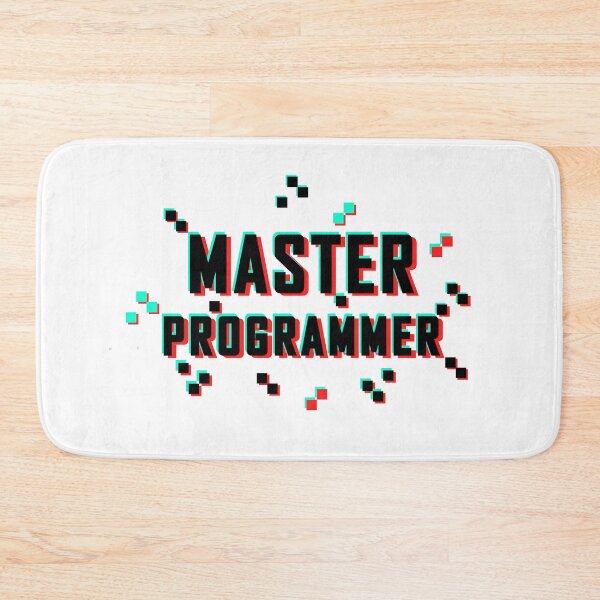 Item preview,  Master Programmer Glitch Pixel black white designed and sold by Warrioll.