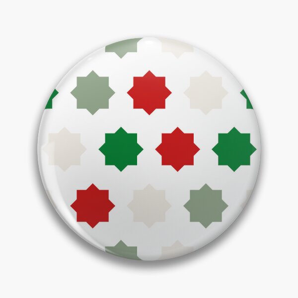 Item preview, Green Red Moroccan Tile Pattern - Zelij designed and sold by ANZI-Shop.