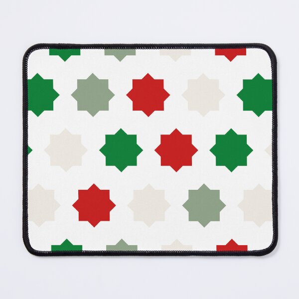 Item preview, Green Red Moroccan Tile Pattern - Zelij designed and sold by ANZI-Shop.