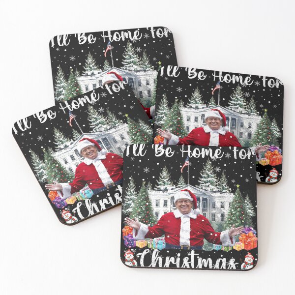 Item preview, I'll Be Home For Christmas Funny Santa Claus Trump 2024 designed and sold by vifernndan.