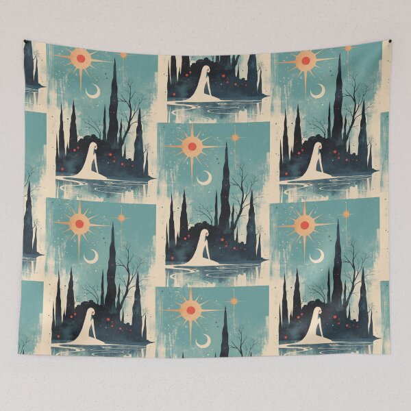 Item preview, 'The Tower' Anime tarot inspired card designed and sold by MendaciousMina.
