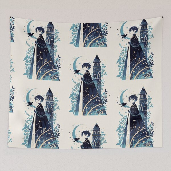 Item preview, 'The Tower' Anime tarot inspired card designed and sold by MendaciousMina.
