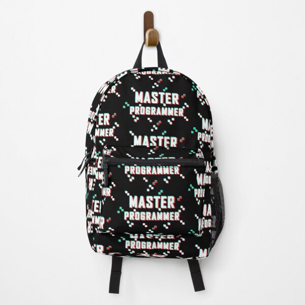 Item preview, Master Programmer Glitch Pixel white black designed and sold by Warrioll.
