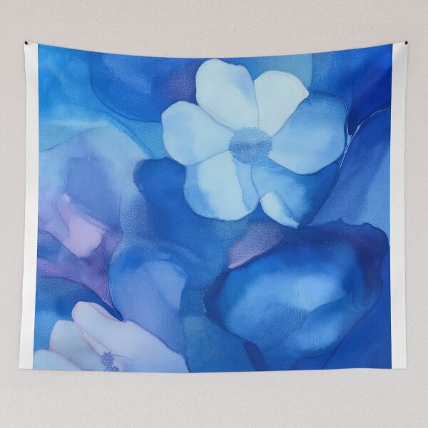 Item preview, aquamarine flowers in boho style designed and sold by Pr7em.