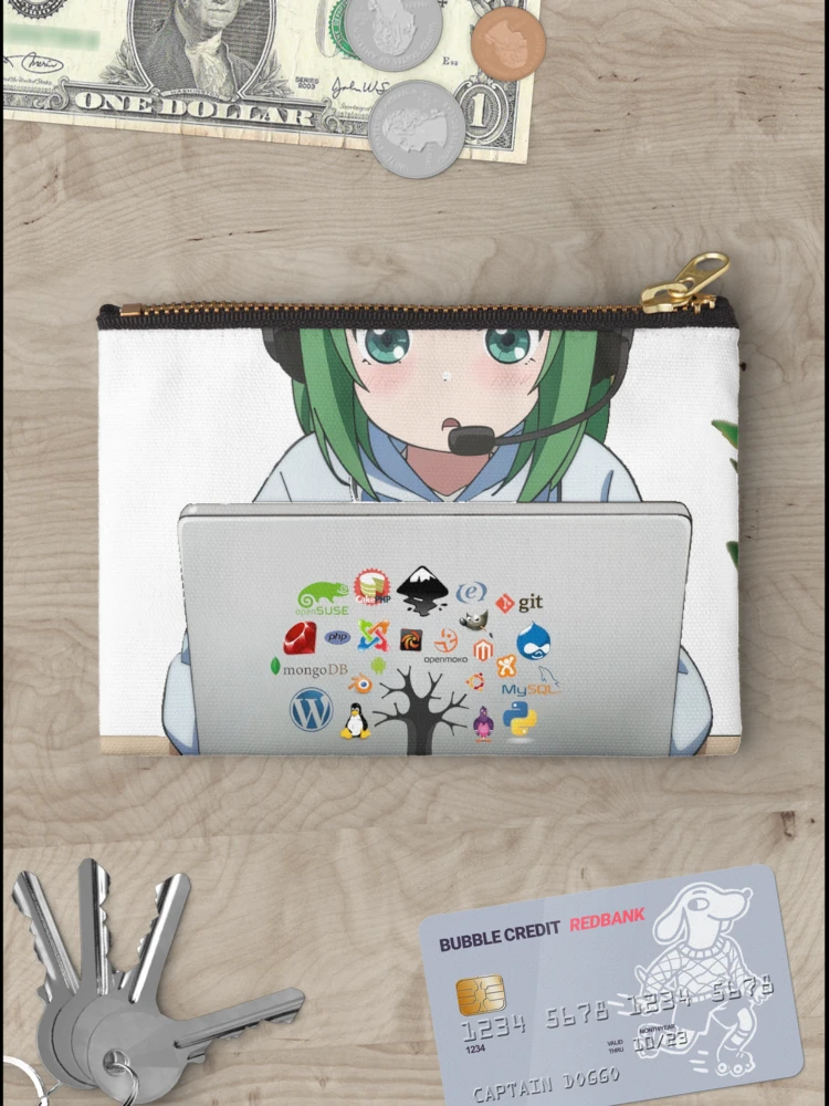 Thumbnail 3 of 4, Zipper Pouch, Code Cutie ?️✨ designed and sold by Timernaut.