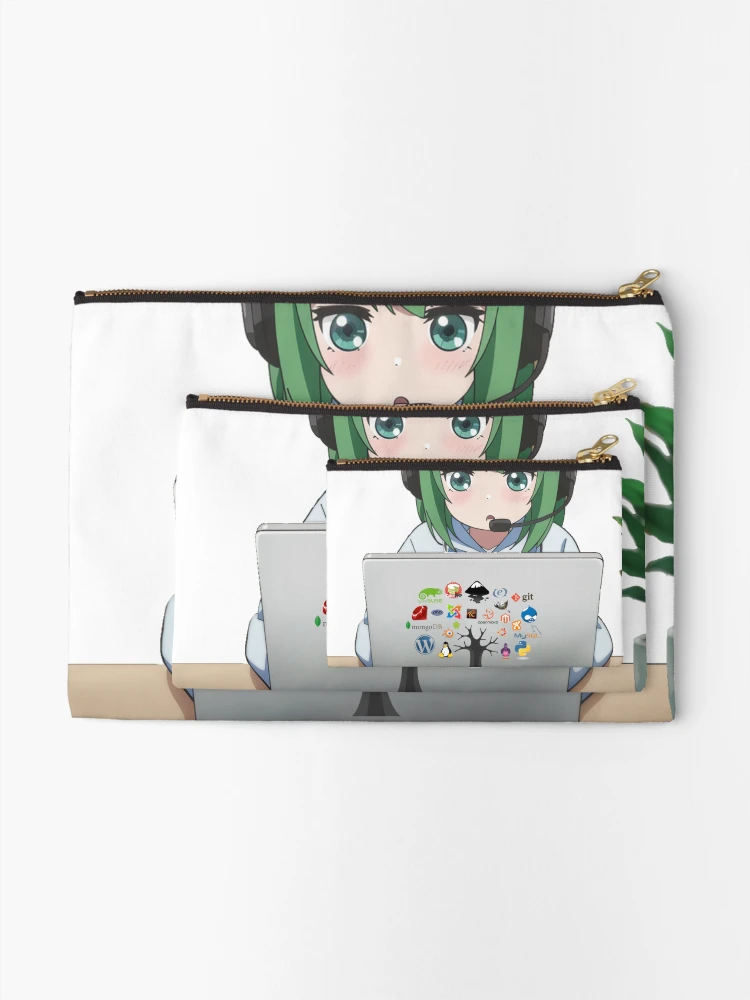Thumbnail 2 of 4, Zipper Pouch, Code Cutie ?️✨ designed and sold by Timernaut.