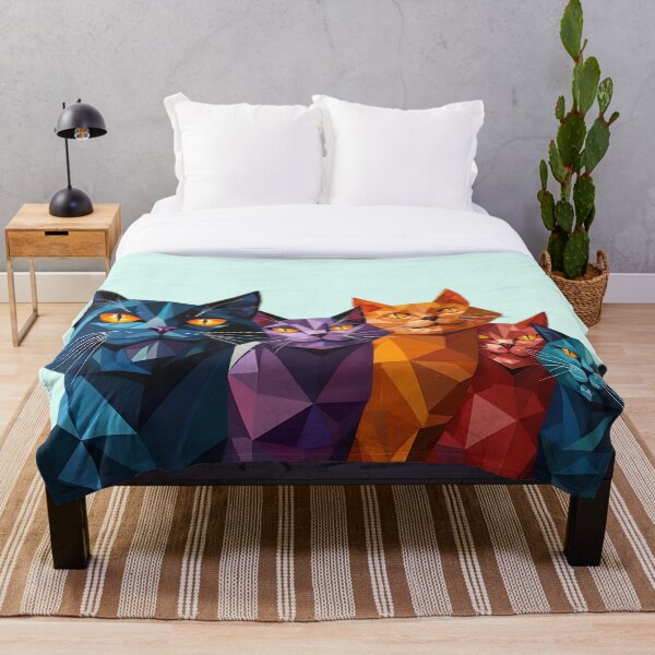 Artikelvorschau, Geometrische Katzenkunst | Moderne Low-Poly-Katzen entworfen und verkauft von Iskander369.