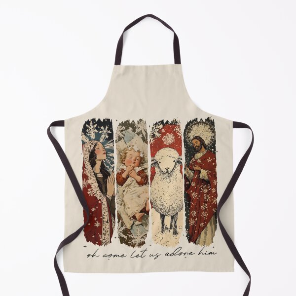 Item preview, Vintage Oh Come Let Us Adore Him, Nativity Scene Christmas, Retro Jesus Christmas designed and sold by RenettaFunky.