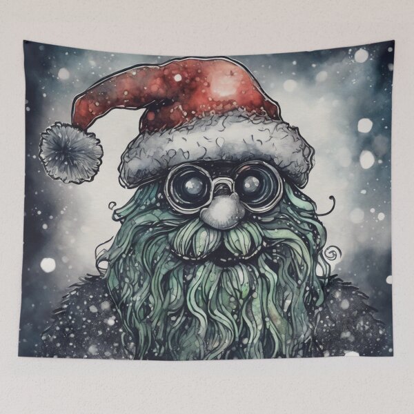Item preview, Christmas and Holiday Evil Santa - Watercolor & Ink 2 designed and sold by KBMediaArt.