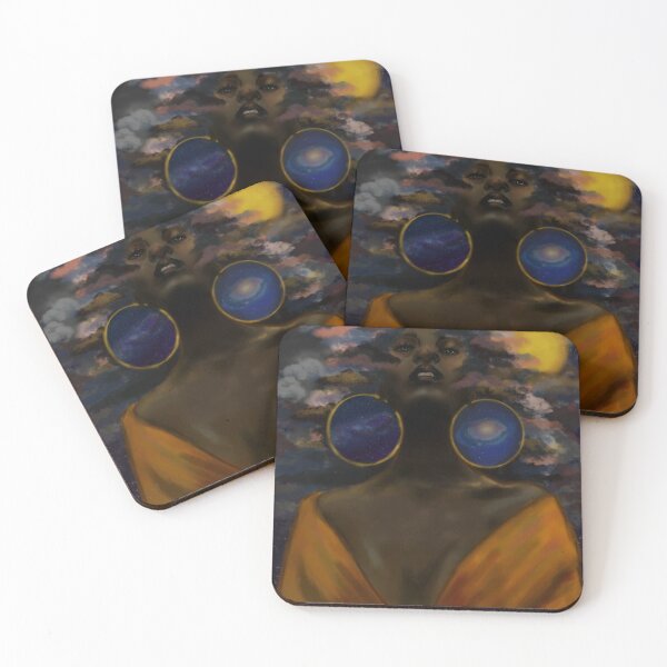Item preview, Black Goddess digital painting  designed and sold by RowanArtisTree.