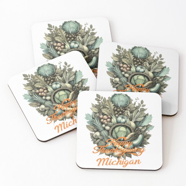 Item preview, Vegan Thanksgiving Michigan enjoy the feast designed and sold by BlackCoralArt.