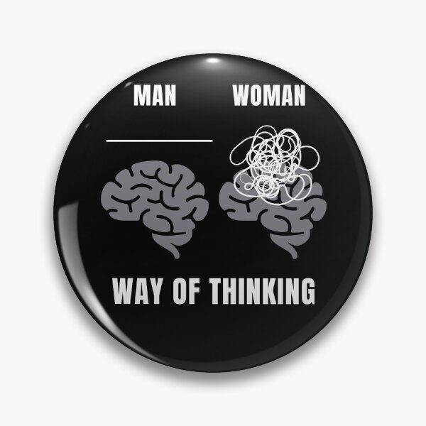Item preview, Way of thinking of a woman and a man.Problem Solving.Gender Humor. designed and sold by JAGA-ALIME.