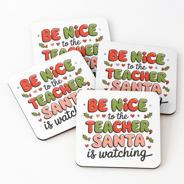 Item preview, Be Nice to the Teacher Santa Christmas gift  designed and sold by Imaginarium Design.