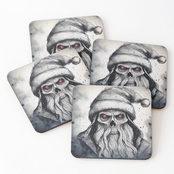Item preview, Christmas and Holiday Evil Santa - Watercolor & Ink 7 designed and sold by KBMediaArt.