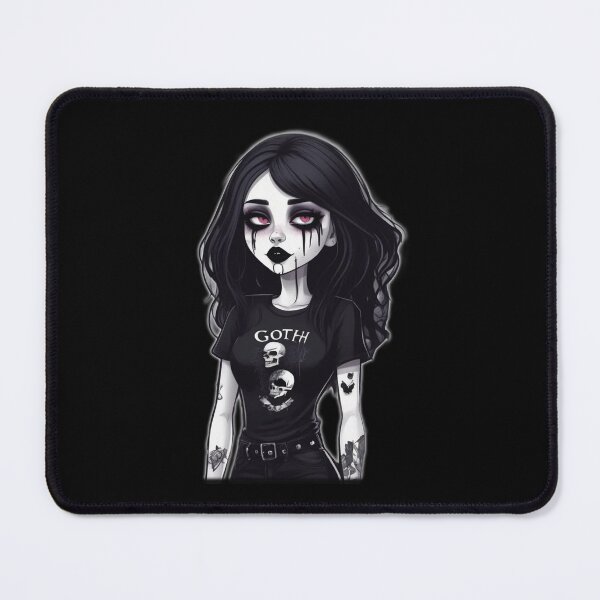Item preview, Goth Teen Girl, Unique Dark Character, Dark Makeup designed and sold by Burn-Ego.