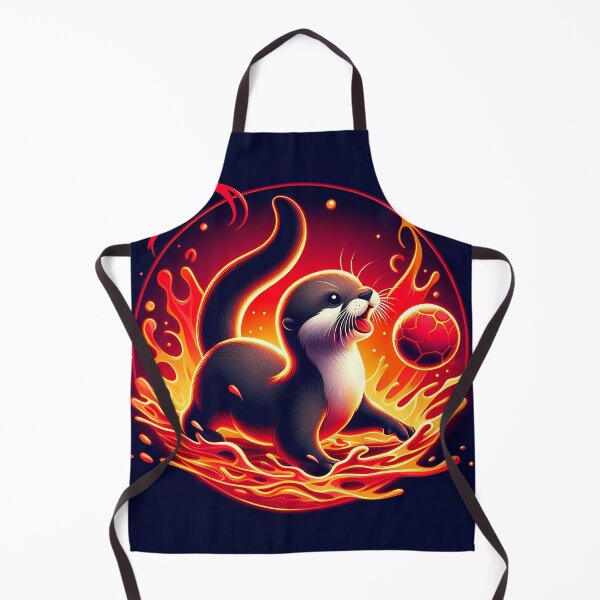 Item preview, Baby Otter Playing with Fireball, Ai Generated Art designed and sold by ACC .