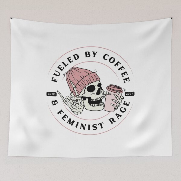 Item preview, Fueled by Coffee and Feminist Rage designed and sold by dooddles.