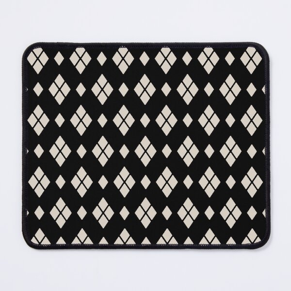 Item preview, Geometric Diamond Pattern in Black and Linen White designed and sold by tonymagnerart.